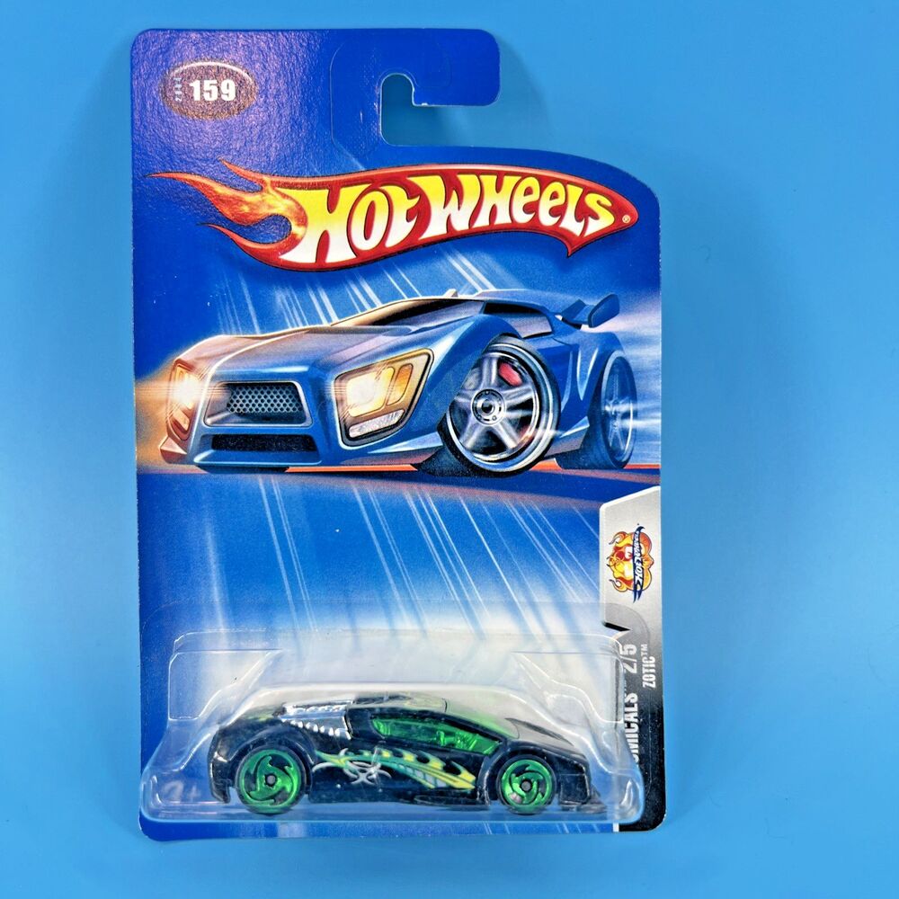 2004 Hot Wheels #159 Autonomicals 2/5 ZOTIC Black w/Green SB Spoke Whls Thailand